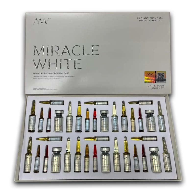 Miracle White 80,000mg Glutathione Injection White Box