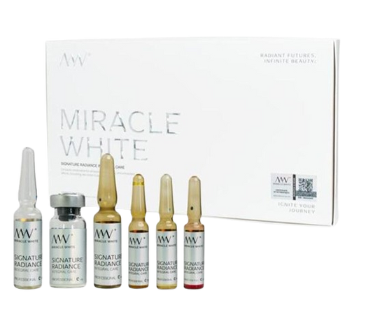Miracle White 80,000mg Glutathione Injection White Box