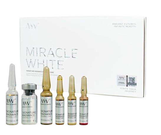 Miracle White 80,000mg Glutathione Injection White Box
