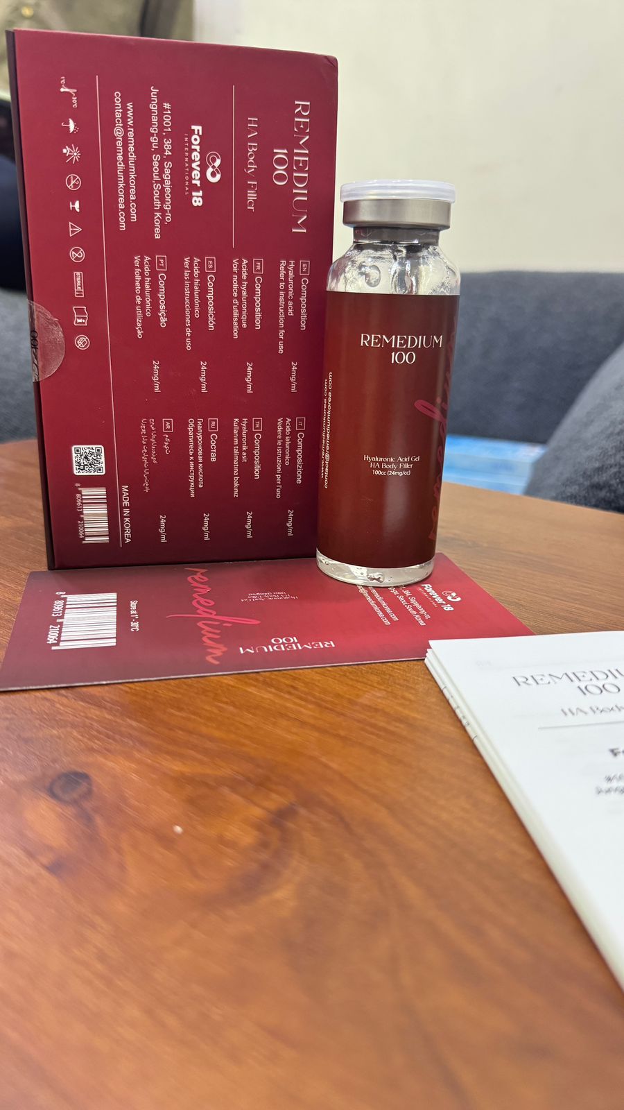 REMEDIUM 100 HA BODY FILLER 100CC (24MG/CC)