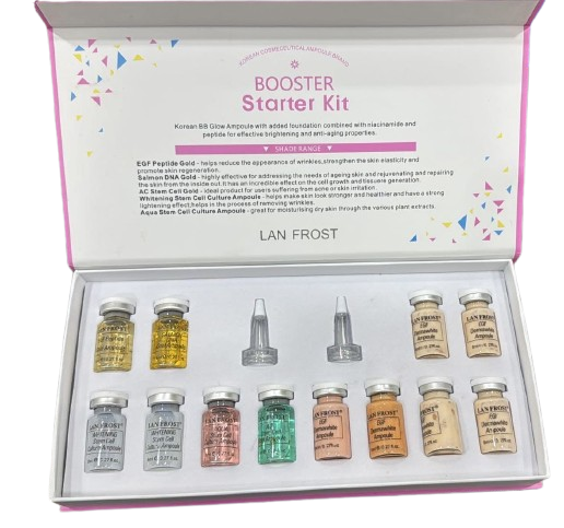 BB Glow Booster Starter Ampoule shades and serums Kit Liquid for Micro needles Treatment