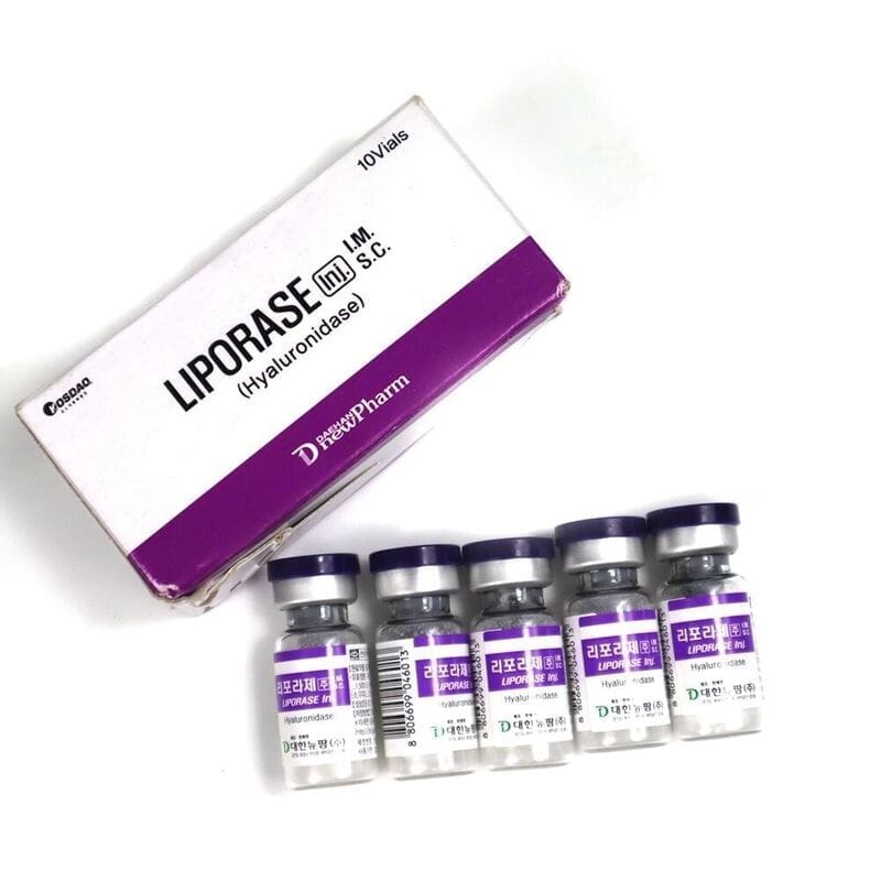 Liporase Hyaluronidase (10 Vials/Box): Professional Hyaluronic Acid Filler Dissolver